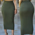 Women Ladies Sexy Skirt Bandge Bodycon High Waist Pencil Bodycon Maxi Skirt Long Skirts